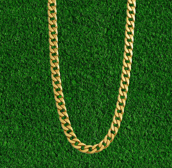 Men’s Premium Cuban Link 18k Gold Plated Chain – Bold & Stylish Daily Wear