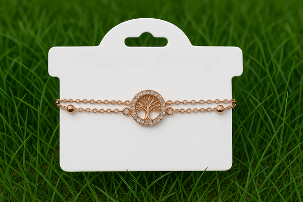 Tree of Life Bracelet – Elegant Double Chain Design for Positivity & Balance