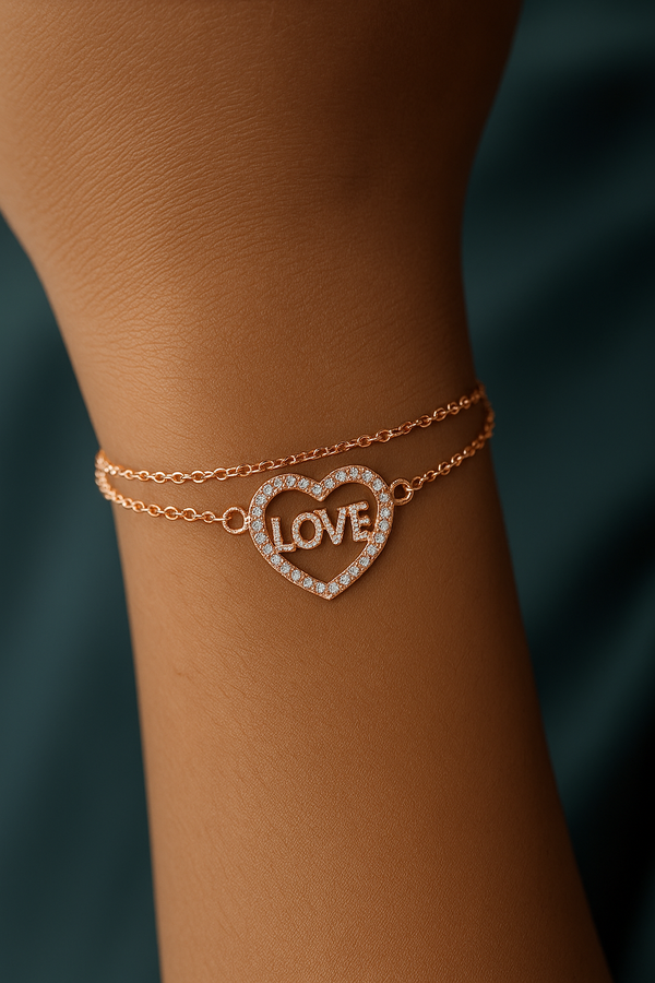 Trendy Heart Love Bracelet – Perfect Gift for Her