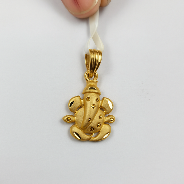 Gold Plated Lord Ganesha Pendant with Chain – Divine & Stylish Jewelry