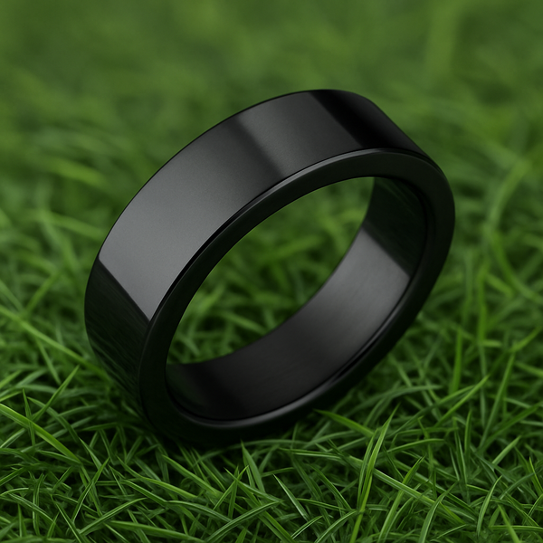Black Matte Stainless Steel Ring Men’s & Women's – Durable Daily Wear Fashion Jewellery