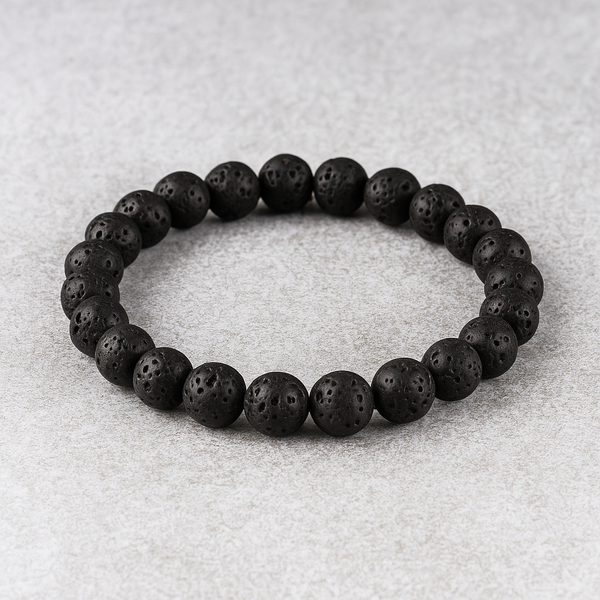 Natural Lava Stone Bracelet – Energy Balance & Spiritual Protection